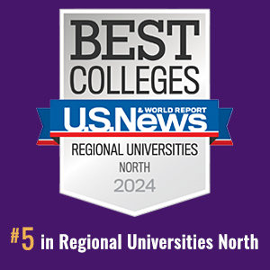 2024 US News &amp; World Report badge for Best Regional Universities in the North. The ˮAV ranked in the Top 10 in this category in 2024.